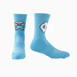 Men Adult Socks Pure Color Printed Basketball Training Sport Socks