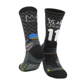 Men Adult Basketball Socks Number Letter Thickening Towel Bottom Athletic Stockings