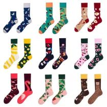 Women Adult Socks Fashionable and Personality Cartoon Jacquard Casual AB Socks