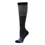 Men Adult Socks Gradient Mixed Color Sport Compression Socks