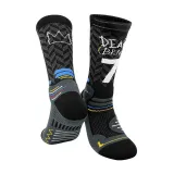 Men Adult Basketball Socks Number Letter Thickening Towel Bottom Athletic Stockings