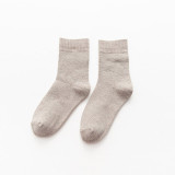 Men Adult Socks Pure Color Warm Cotton Terry Casual Socks