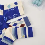 Women Adult Socks Klein Blue Street Smiling Face Sports Cotton Socks