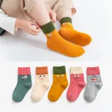 Baby Toddler 5PCS Cartoon Warm Soft Printed Cotton Socks