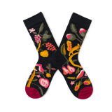 Women Adult Socks Fashion Dynamic Colorful AB Cotton Socks
