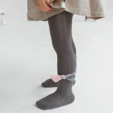 Toddler Girls Bowknot Warm Pantyhose Dance Leggings Stockings