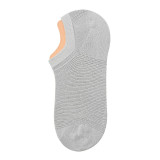 Men Adult Socks Pure Color Mesh Hollowed Out Pure Cotton Boat Socks