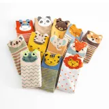 Baby Toddler 3PCS Cartoon Printed Knee High Straight Board Pile Socks