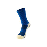 Men Adult Socks Pure Color Towel Bottom Antiskid Glue Dispensing Football Training Sport Socks