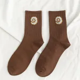 Women Adult Fruit Pile Socks Candy Color Cartoon Casual Socks