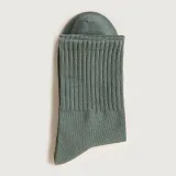 Men Adult Socks Breathable Pure Color Warm Pure Cotton Sport Socks