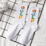 Men Adult Socks Pure Color Printed Astronaut Sport Basketball Cotton Socks