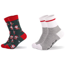 Adults Christmas Casual Socks Santa Claus Letter Winter Warm Socks Christmas Gifts