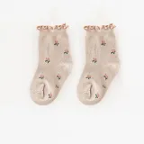 Toddler Kids Printed Agaric Edge Soft Warm Socks
