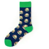 Women Adult Socks Funny Cartoon Avocado Zebra Stripes Apple Colorful Casual Socks