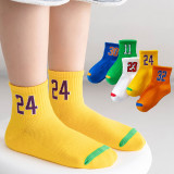 Toddler Kids 5PCS Number Printed Cotton Socks