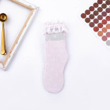 Toddler Girls Clover Lace Hollowed Out Lace Mesh Socks