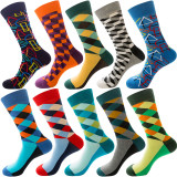 Women Adult Socks Ten Colors Dot Diamond Series Soft Casual Socks
