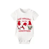 Christmas Matching Family Pajamas Exclusive Design Hanging with My Gnomies Short Pajamas Set