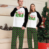Christmas Matching Family Pajamas The Real Boss Elf Green Plaids Pajamas Set