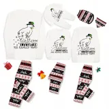 Christmas Matching Family Pajamas Funny Cute Snowman How Snowflakes Made Pajamas Set