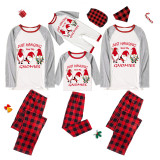 Christmas Matching Family Pajamas Exclusive Design Hanging with My Gnomies Gray Pajamas Set