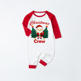 Christmas Matching Family Pajamas Exclusive Design Hanging with My Santa Crew Christmas Tree White Pajamas Set