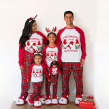 Christmas Matching Family Pajamas Exclusive Design Hanging with My Gnomies White Pajamas Set