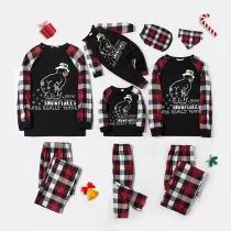Christmas Matching Family Pajamas Funny Cute Snowman How Snowflakes Made Red Pajamas Set