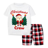 Christmas Matching Family Pajamas Christmas Crew Santa Tree Short Pajamas Set
