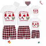 Christmas Matching Family Pajamas Exclusive Design Hanging with My Gnomies Short Pajamas Set
