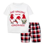 Christmas Matching Family Pajamas Exclusive Design Hanging with My Gnomies Short Pajamas Set