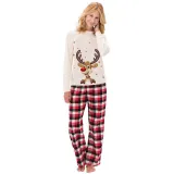 Christmas Matching Family Pajamas Funny Deer White Pajamas Set