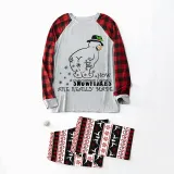 Christmas Matching Family Pajamas Funny Cute Snowman How Snowflakes Made Grey Pajamas Set