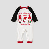 Christmas Matching Family Pajamas Exclusive Design Hanging with My Gnomies White Seamless Reindeer Pajamas Set