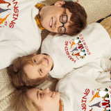 Family Christmas Multicolor Matching Sweater Hanging With My Gnomies Plus Velvet Pullover Hoodies