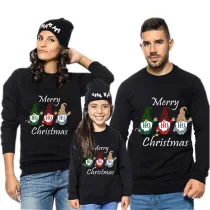 Family Christmas Multicolor Matching Sweater Three Gnomies Plus Velvet Pullover Hoodies