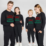 Family Christmas Multicolor Matching Sweater Merry Christmas Ya Filthy Animal Plus Velvet Pullover Hoodies