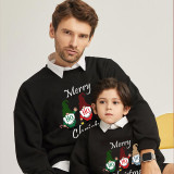 Family Christmas Multicolor Matching Sweater Three Gnomies Plus Velvet Pullover Hoodies