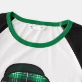 Christmas Family Matching Sleepwear Pajamas Sets Serious Clark Slogan Hat Tops And Green Plaids Pants