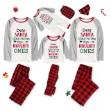 Christmas Matching Family Pajamas Dear Santa They Are The Naughty Ones Gray Pajamas Set