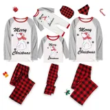 Christmas Matching Family Pajamas Polar Bear Snowflakes Gray Pajamas Set