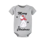 Christmas Matching Family Pajamas Polar Bear Snowflakes Gray Pajamas Set