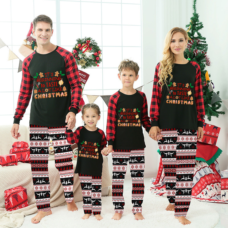 Christmas Matching Family Pajamas It's Beginning To Taste A Lot Like Gray Pajamas Set