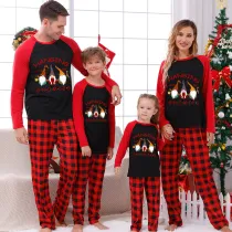 Christmas Matching Family Pajamas Hanging With My Gnomies Red Pajamas Set