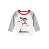 Christmas Matching Family Pajamas Polar Bear Snowflakes Gray Pajamas Set