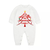 Christmas Matching Family Pajamas Together We Are Family Seamless Reindeer White Pajamas Set
