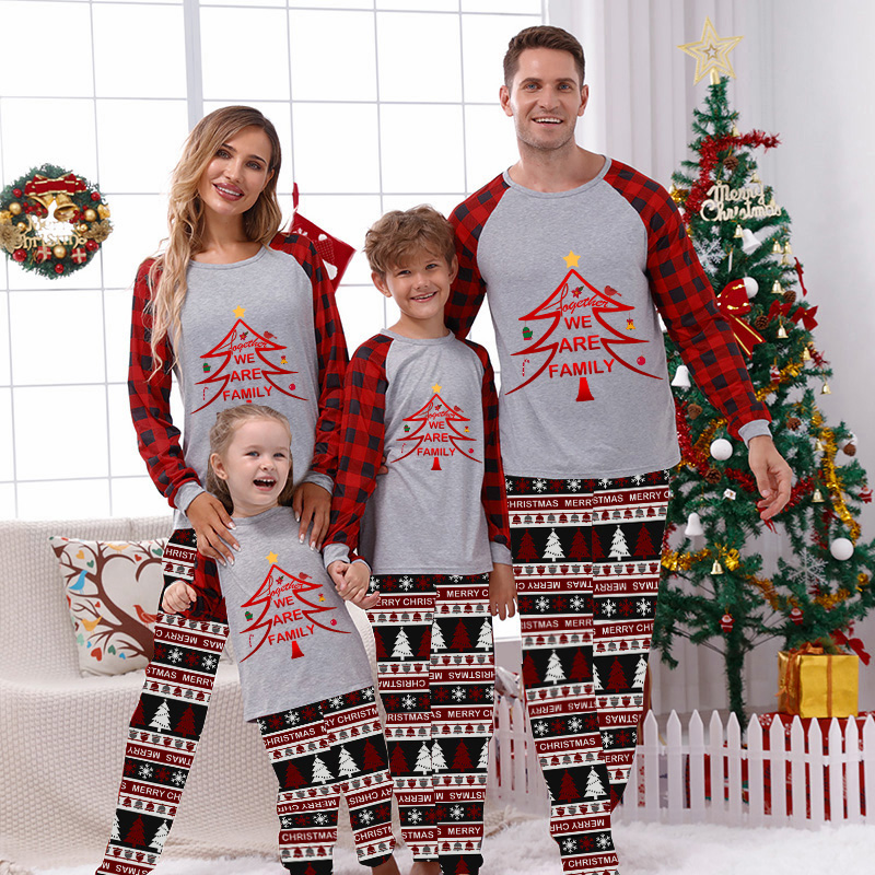 Christmas Matching Family Pajamas Set With Dog Pajamas