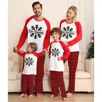 Christmas Matching Family Pajamas Feliz Navidad Snowflake Gray Pajamas Set