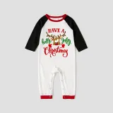 Christmas Matching Family Pajamas Have A Holly Jolly Christmas White Pajamas Set